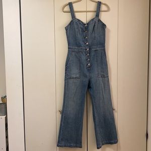 NWT 7 for all Mankind denim jumpsuit